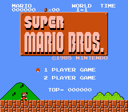 Super Mario Bros. Extended  - Version C Title Screen